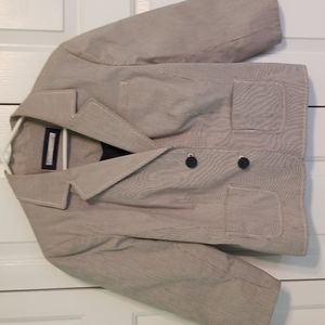 Old Navy blue and white striped blazer size large
